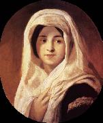 Brocky, Karoly Portrait of a Woman with Veil Sweden oil painting artist